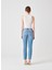 Normal Bel Ankle Paça Slim Fit Açık Indigo Kadın Denim Pantolon DTK326 Açık Indigo 4