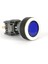 Ø16 mm - Ø22 mm Mavi Yuvarlak Ledli Yaylı Buton 24VAC/DC 1no+1nc 4
