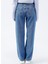 KARLA Straight Fit Orta İndigo Kadın Jean Pantolon 3