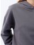 Kapüşon Yaka Düz Açik Gri Kadin Sweatshirt DT10113-3 Açik Gri 5