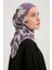 Desenli Bone  Sport Pro Hijab - Lila 1