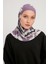 Desenli Bone  Sport Pro Hijab - Lila 2