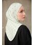 Monogram Desenli Bone Sport Pro Hijab - Su Yeşili 1