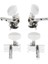 4x Gitar String Tuning Peg Yuvarlak Makine Kafası Ukulele Yedek Parçaları (Yurt Dışından) 1