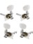 4x Gitar String Tuning Peg Yuvarlak Makine Kafası Ukulele Yedek Parçaları (Yurt Dışından) 5