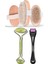 Derma Roller 540 Iğneli 0.5 mm , Jade Roller Yeşim Taşı ve Doğal At Kılı Fırçası 1