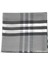 Burberry Ekose Desen Gri Beyaz Kareli Şal 70X250 cm Exaggerated Check 3
