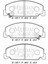 Honda Crx- 88/92 Ön Fren Balatası (Disk) (127,8X48X15) (Daıwa) 45022-SA6-600 2