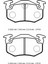 Peugeot 106- 91/96 Arka Fren Balatası (Disk) (105X54,9X11) (Bramax) 7701204664 4