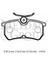 Ford Focus- Sd/hb- 98/05 Arka Fren Balatası 1,4/1,6/1,8/2,0 (Disk) (87,2X42,5X13) (Bramax) 98AB-2M008-BA 4