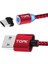 Mikro USB Kablosu, LED Ekran USB Şarj Kablosu Olan Android Şarj Cihazı, Hızlı - Kırmızı (Yurt Dışından) 1