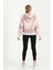 Bayan Oversize Açık Gri Geçişli Triko Sweatshirt 2