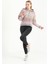 Bayan Oversize Açık Gri Geçişli Triko Sweatshirt 4