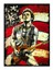 Bruce Springsteen Modern Ahşap Tablo 50CMX 70CM 1