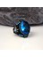 Blue Topaz Taşlı Yıldız Model Erkek Gümüş Yüzük 2