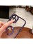 Iphone 14 Uyumlu Kılıf Kamera Lens Üstü Kapalı Tam Koruma Orta Logo Gösterir Halkalı Şeffaf 3