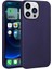 Apple iPhone 14 Pro Max Kılıf Lopard Premier Esnek Mat Silikon Kapak Lacivert 1