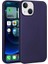 Apple iPhone 14 Kılıf Lopard Premier Esnek Mat Silikon Kapak Lacivert 1