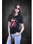 Josephine Kadın Siyah Baskılı T-Shirt 1