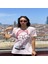 Joyce Kadın Pembe Baskılı T-Shirt 1