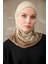 Nokta Desenli Bone Sport Pro Hijab - Camel 3