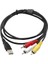 Tv Hdtv 1080P Için USB Erkek To 3 Video Kablo Kablosu Adaptörü (Yurt Dışından) 1