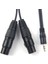 3,5mm Mini Stereo Trs - 2 Çift Xlr 3 Pin Dişi Y Ayırıcı Kablosu 1.5m (Yurt Dışından) 4