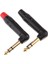 2 Adet 90 Derece 6.5mm Jack Fiş Dıy Stereo Kulaklık Kulaklığı Için 3 Pole (Yurt Dışından) 1