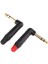 2 Adet 90 Derece 6.5mm Jack Fiş Dıy Stereo Kulaklık Kulaklığı Için 3 Pole (Yurt Dışından) 4