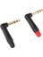 2 Adet 90 Derece 6.5mm Jack Fiş Dıy Stereo Kulaklık Kulaklığı Için 3 Pole (Yurt Dışından) 5