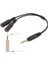 20CM Ayırıcı Kablosu 2.5mm Erkek 3,5 mm Çift Dişi Ses Adaptörüne Dönüş (Yurt Dışından) 4
