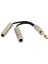 6.35MM Mono Fiş Erkek - Çift 1/4 "6.35MM Jack Dişi Ayırtıcı Kablosu (Yurt Dışından) 4