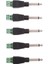 5x 6.35MM 1/4 "mono Fişine Kadın Vidalı Terminal Ses Dönüştürücü Adaptör (Yurt Dışından) 1
