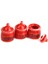 3x Canister Seti 3 Pcs Mutfak Depolama Seramik Kavanozları 1/12 Bolhouse Mutfak 3 Pc (Yurt Dışından) 4