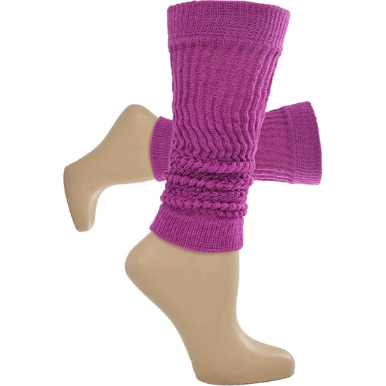 Dode Flora Flora Genç Kız Düz Renk Tozluk Aerobik Bot Çorap Mor