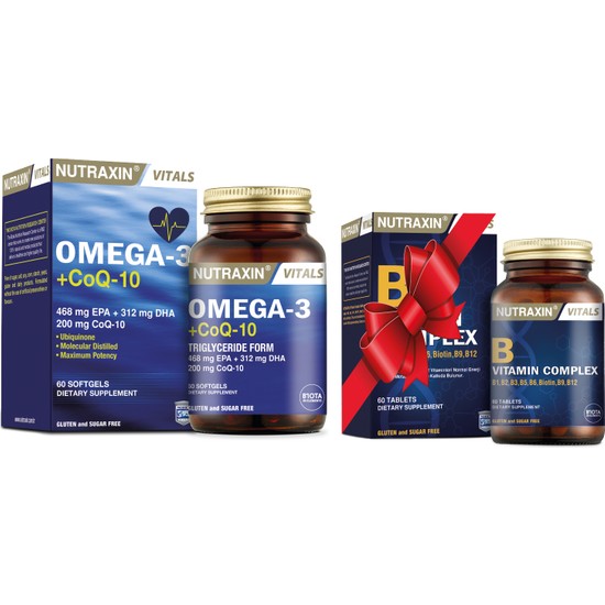 Nutraxin Omega3+CoQ10 ve Vitamin B Fiyatı Taksit Seçenekleri