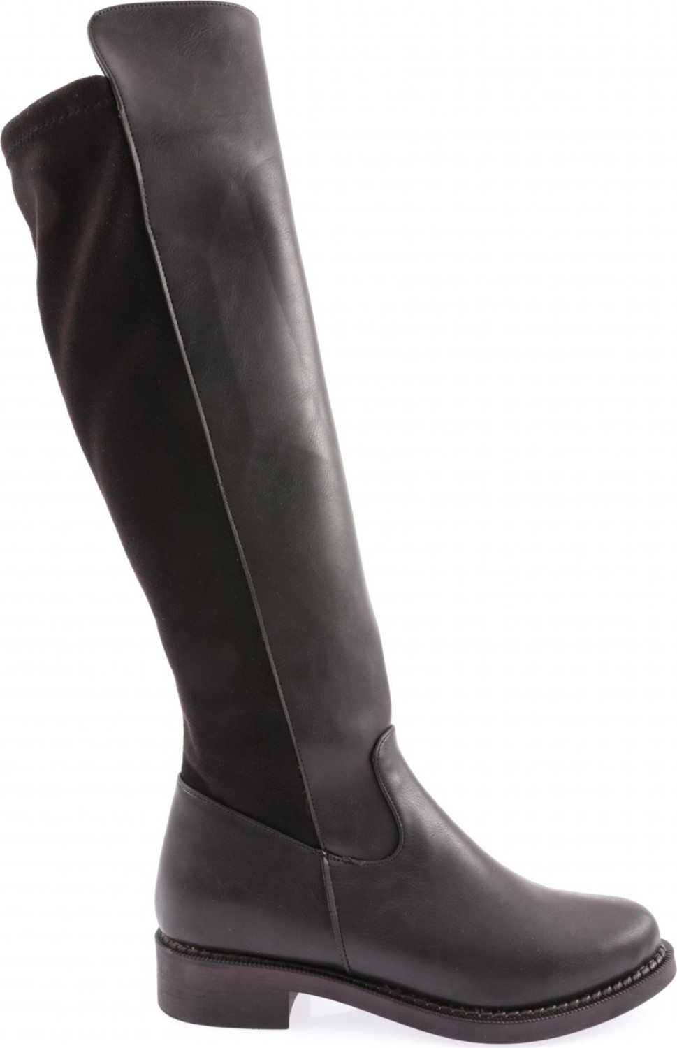 DGN 615-22K Kadin Fermuarli Knee High Çizme
