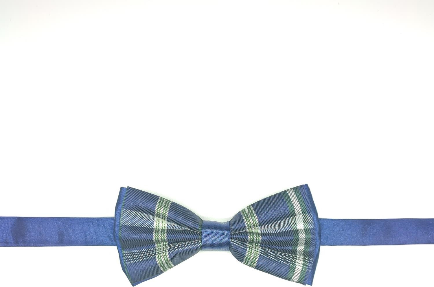 Tedz Collection Mordino Lacivert Yeşil Ekoseli Papyon