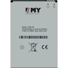 Emy General Mobile Gm 8 Go / Gm 9 Go / Gm 6s Batarya 3500 Mah