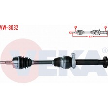 Otoco Volkswagen Transporter Vı 2.0 Tdı M-T Uzunluk 883MM 2015- Komple Aks Sağ Ön 7E0407454AX|7E0407276S