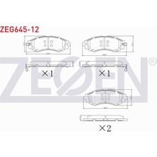 Otoco Chevrolet Rezzo (U100) 1.6i 2000-2008 Ön Fren Balatası Ikazlı 96253367