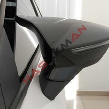 Karva Seat Ibiza 5 Batman Yarasa Ayna Kapağı Piano Black 2017 2018 2019 2020 2021 Uyumlu