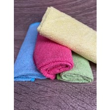 Antibakteriel Mikrofiber Mutfak Bezi 4'lü Bezi Leke Bırakmaz Fiber Micro Bez