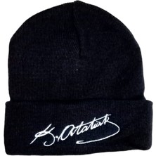 Salar Ticaret Salarticaret Atatürk Imzalı Koyu Lacivert Bere