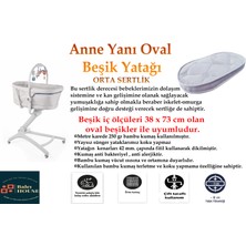 Bhouse Chicco Baby Uyumlu Anne Yanı Oval 38X73X8 cm Bambu Beşik Yatağı