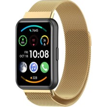 Basias Huawei Watch Fit Metal Hasır Mıknatıslı Kordon Kayış