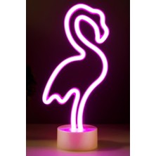 Dempower Dp-87 Dekoratif Flamingo Neon LED Işıklı Gece Lambası