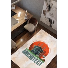 Homshtag Önce Mimarı Ara Pamuklu Dokuma Tabanlı Yıkanabilir Kaymaz Mimar Halısı