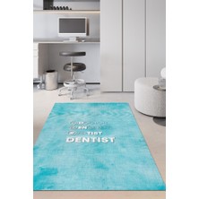 Homshtag Diş Doktoru Dokuma Tabanlı Yıkanabilir Kaymaz Doktor Halısı