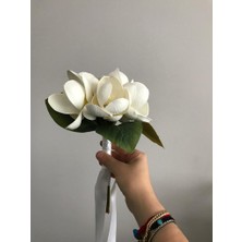 Eloza Floral Art Ithal Yapay Çiçeklerle Tasarlanan Gelin Buket Arajmanı
